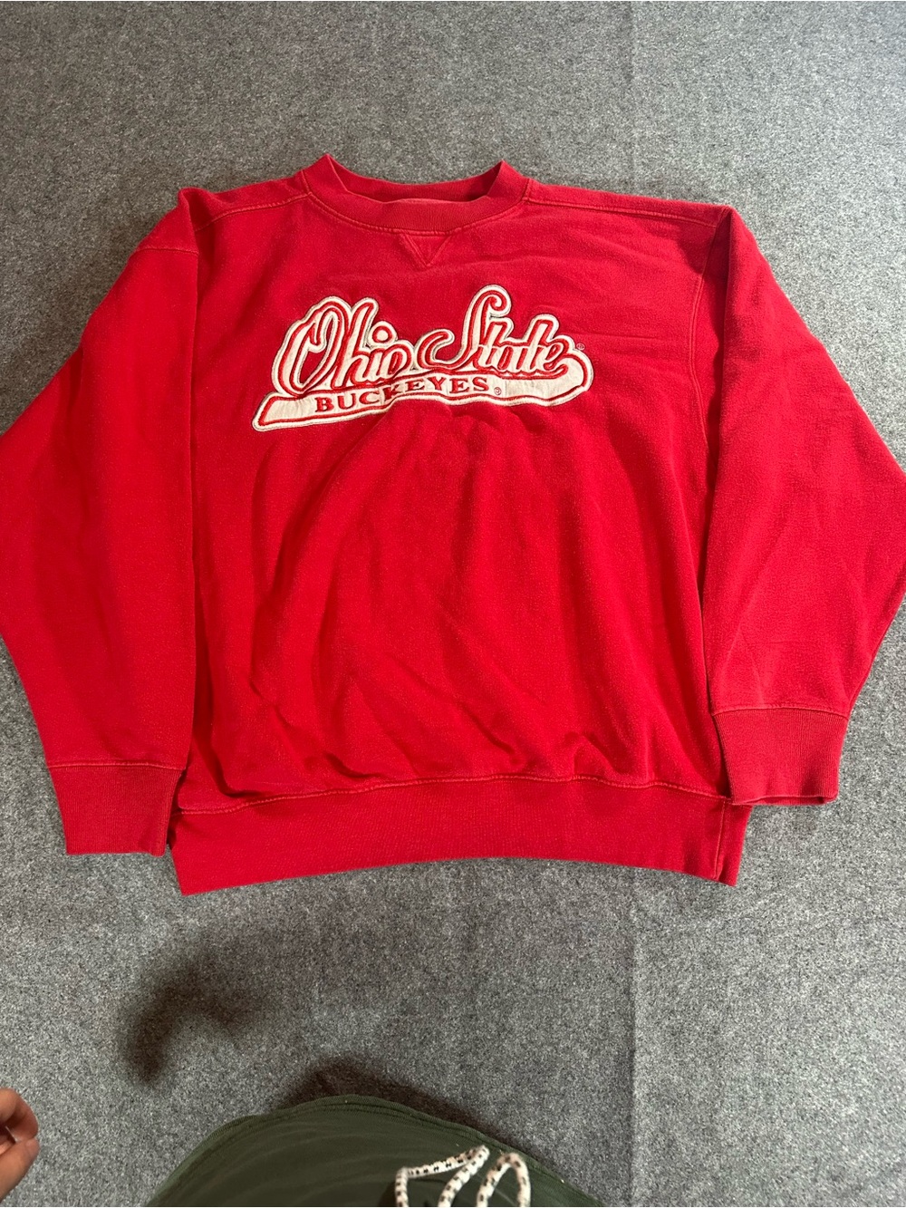 Vintage Red Ohio State Buckeyes Crewneck Sweatshirt